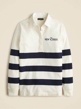 J. Crew Cream & Navy Striped Rugby Shirt — The New Yorker